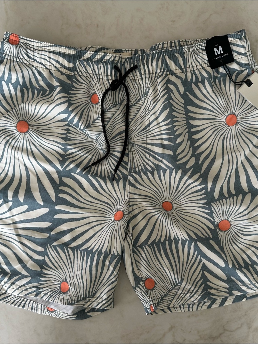 Rip Curl Men's Floral Hybrid Shorts - Blue, White & Orange